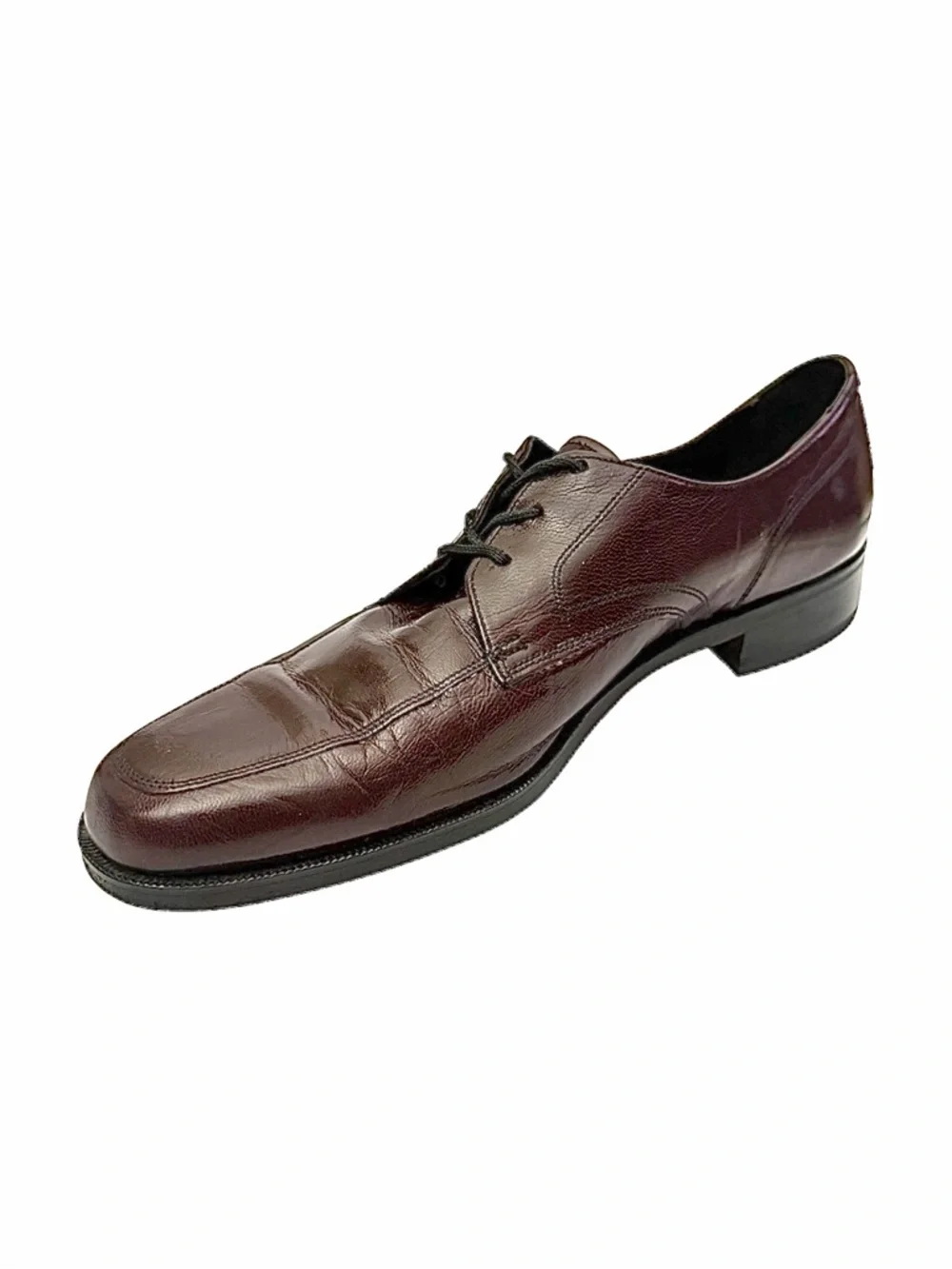 Vintage Florsheim Burgundy Apron Toe Derby Men’s Size 8B Narrow Shoe